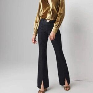 NWOT Anthropologie Pilcro Split Front High-Rise Bootcut Jeans – Dark Wash